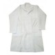 Bata blanca para caballero de gabardina repelente TALLA 46