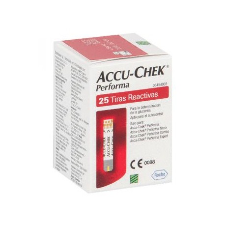 Accu-Chek® Performa - Tiras Reactivas para Glucómetro con 25 (ACCUCHEK)