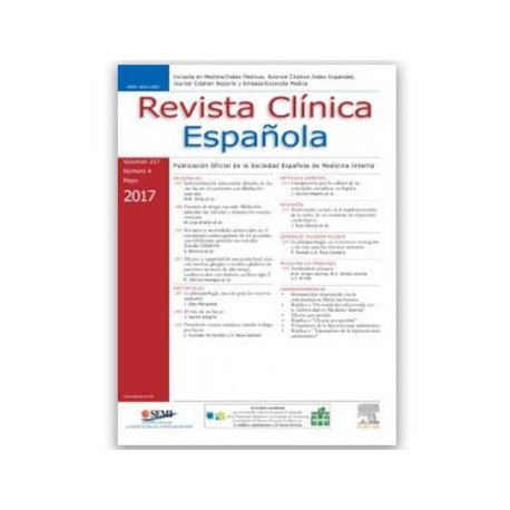 Revista clínica española (Suscripción impresa + digital // CD.MX. y área metropolitana)