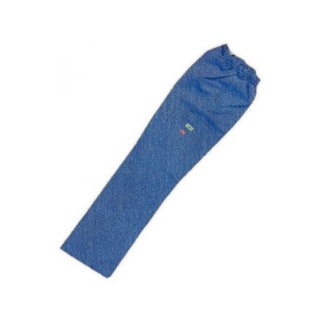 Pantalón quirúrgico repelente azul tipo mezclilla TALLA CHICA