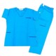 Conjunto quirúrgico repelente para dama beneton c/azul rey TALLA EXTRAGRANDE